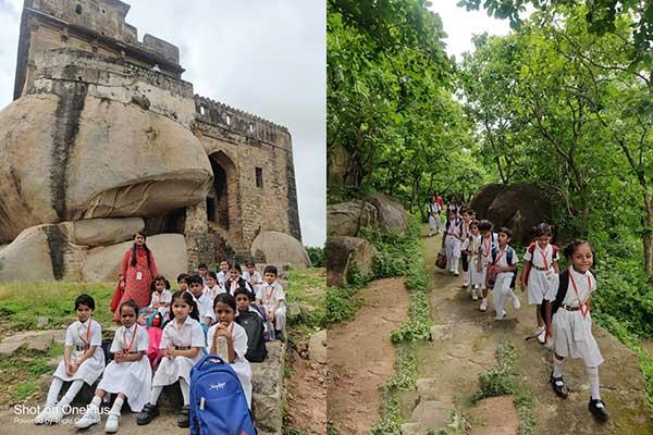 MVM Vijay Nagar Jabalpur Student and teacher Visited the historical place site.