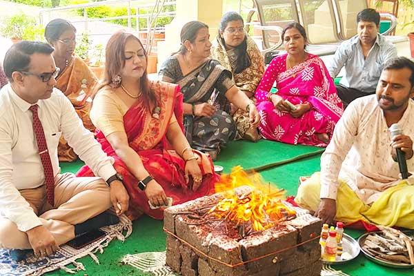 Maha Aarti and Bhandara organized during Ganesh Utsav under the spiritual mass awakening campaign MAJA.