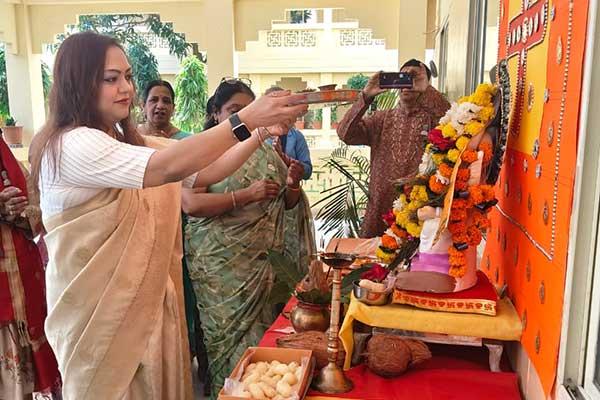Maha Aarti and Bhandara organized during Ganesh Utsav under the spiritual mass awakening campaign MAJA.