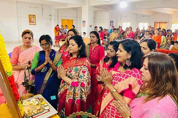 International Women's Day organized by Sahasrasheersha Devi Mandal at Maharishi Vidya Mandir Vijay Nagar Jabalpur.