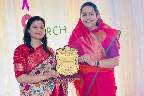 महर्षि विद्या मंदिर विजय नगर जबलपुर दिवसमें सहस्रशीर्षा देवी मण्डल द्वारा अंतर्राष्ट्रीय महिला दिवस का आयोजन	